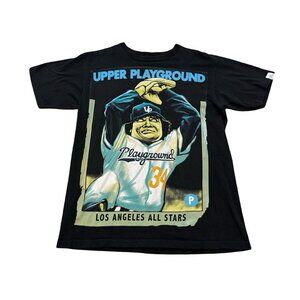 Upper Playground Fernando Valenzuela Graphic T-Shirt Size M